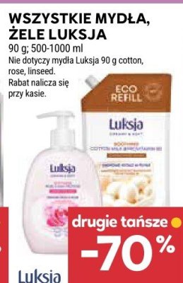 Mydła, żele Luksja 90 g różne rodzaje promocja w Stokrotka