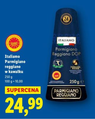 Parmigiano reggiano Italiamo w kawałku 250 g promocja w Lidl
