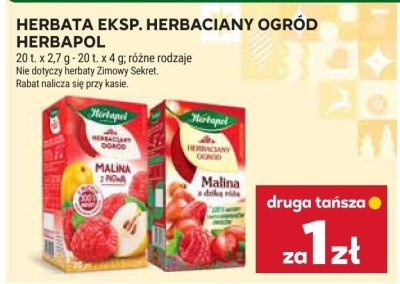 Herbata ekspres herbaciany ogród Herbapol promocja w Stokrotka
