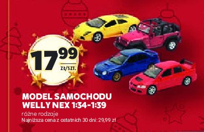 Samochodzik nex 1:39 Welly promocja