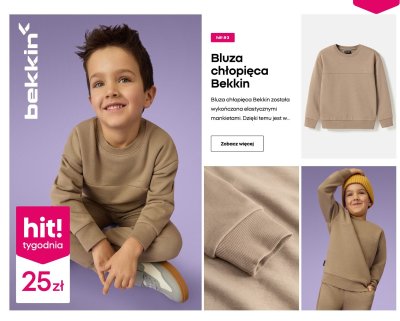 Bluza chłopięca Bekkin promocja
