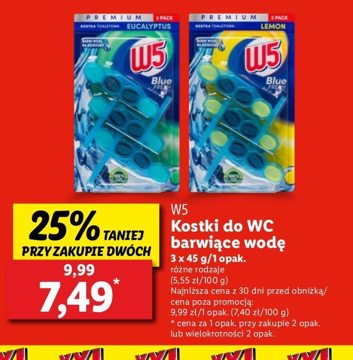 Kostka do wc forest W5 promocja w Lidl