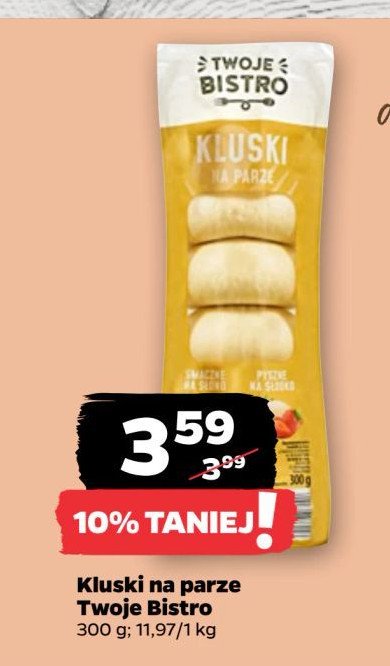 Kluski na parze TWOJE BISTRO promocja