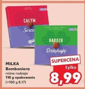 Bombonierka Milka thank you promocja