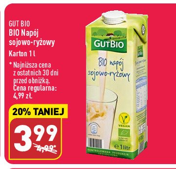 Napój sojowo-ryżowy Gut bio promocja