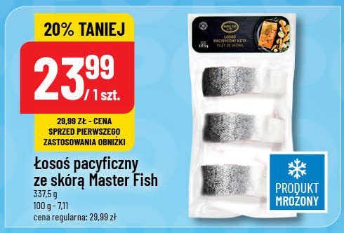 Porcje z łososia pacyficznego Master fish promocja