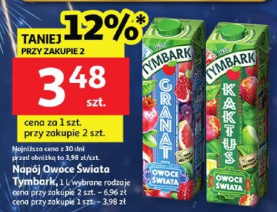 Napój Owoce Świata Tymbark 1 l wybrane rodzaje promocja w Auchan