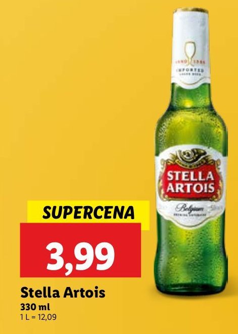 Piwo Stella artois promocja