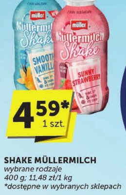 Shake Müllermilch wybrane rodzaje 400 g promocja w ABC