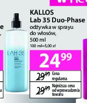 Odżywka dwufazowa do włosów spray KALLOS LAB 35 promocja