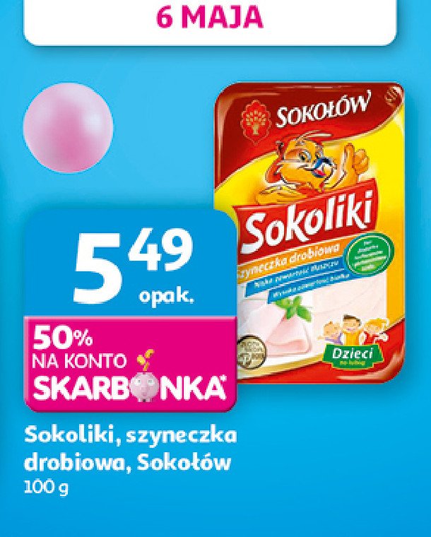 Szyneczka drobiowa Sokołów sokoliki promocja w Auchan