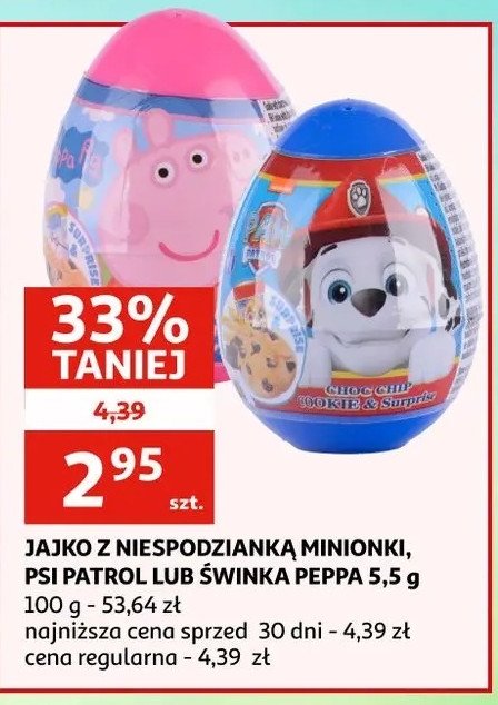 Jajko niespodzianka peppa Uno promocja w Netto