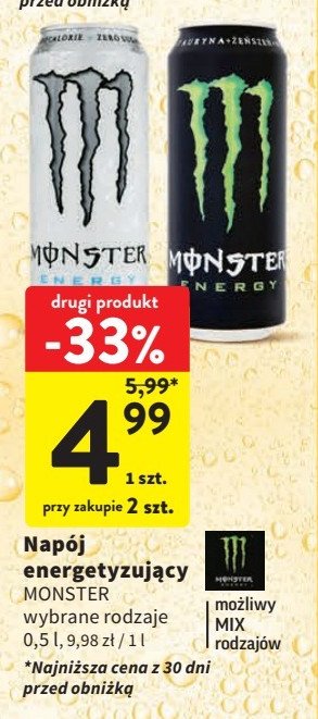 Nap贸j energetyczny Monster energy classic promocja