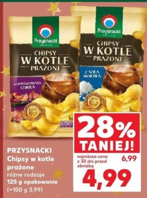 Chipsy w kotle prażone różne rodzaje 125g promocja w Kaufland