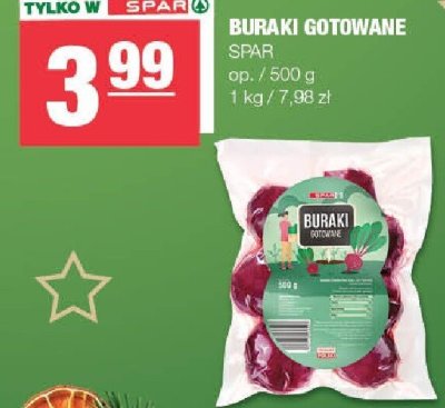 Buraki gotowane SPAR promocja w SPAR