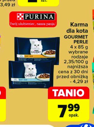 Karma dla kota rybny duet Purina gourmet perle promocja