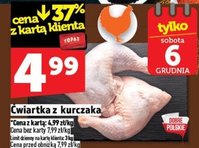 Ćwiartka z kurczaka promocja w TOPAZ