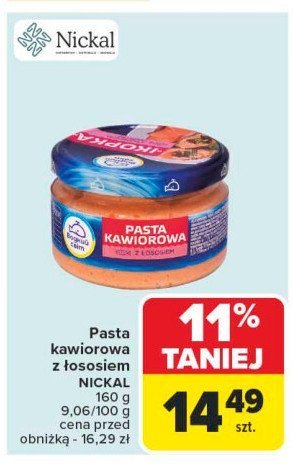 Pasta kawiorowa z łososiem Vodnyj svit promocja w Carrefour