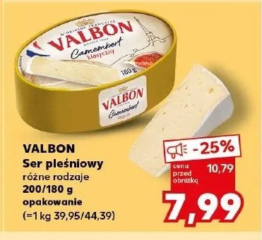 Ser camembert oryginalny Valbon promocja