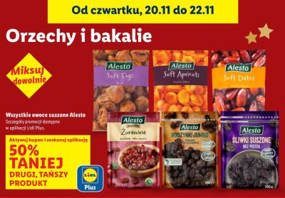 Figi suszone Alesto Soft Figs promocja w Lidl