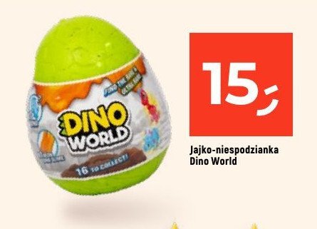 Jajko niespodzianka dino world promocja w Dealz