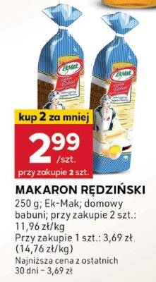 Makaron RĘDZIŃSKI promocja w Stokrotka