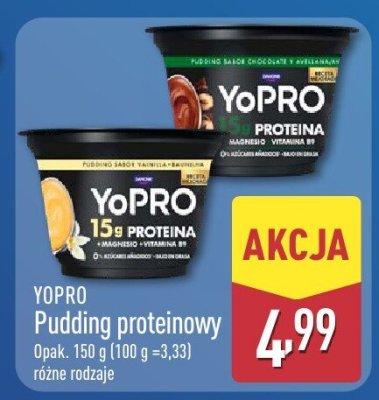 Pudding proteinowy różne rodzaje promocja w Aldi