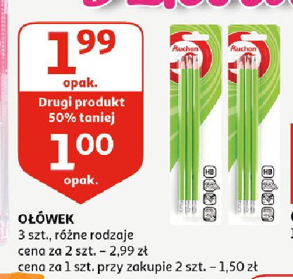 Ołówek hb Auchan promocja