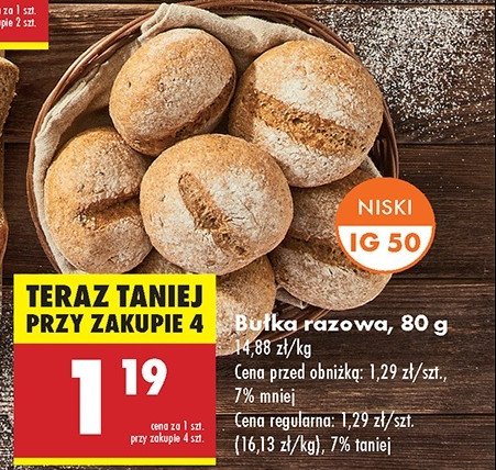 Bułka razowa promocja w Biedronka