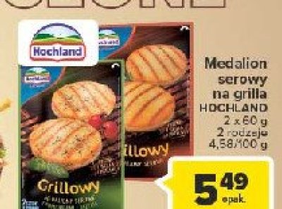Medaliony serowe z pomidorami i bazylią Hochland grillowy promocja