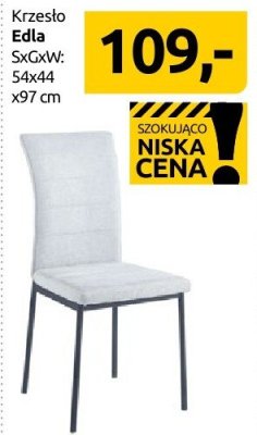 Krzesło Edla SxGxW: 54x44x97 cm promocja w Black Red White