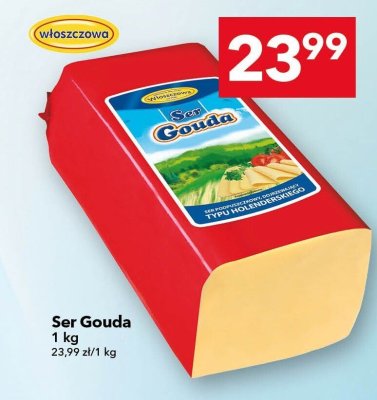 Ser Gouda Włoszczowa 1 kg promocja w LEWIATAN