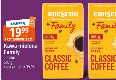 Kawa mielona Family Eduscho Tchibo promocja w Leclerc