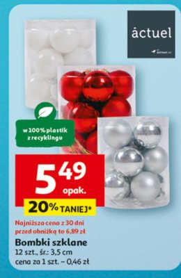 Bombki szklane promocja w Auchan