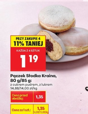 Pączek z lukrem promocja w Biedronka