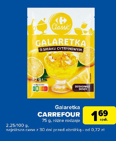 Galaretka cytrynowa Carrefour promocja