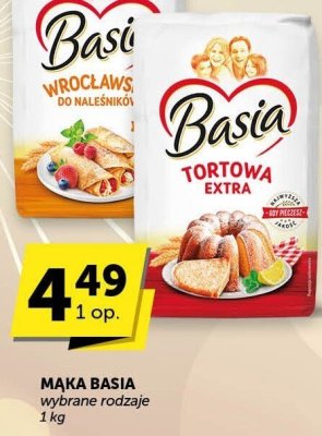 Mąka Basia, wybrane rodzaje promocja w Euro Sklep