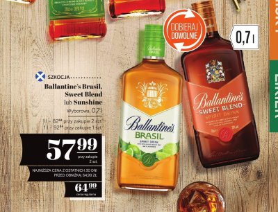 Whisky Ballantine's Brasil 0,7l promocja w POLOmarket
