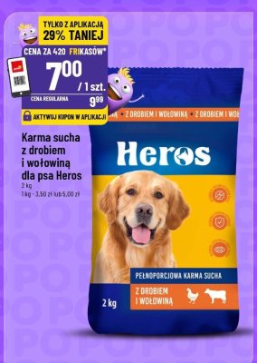 Karma sucha z drobiem i wołowiną dla psa  promocja w POLOmarket