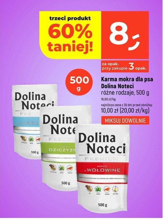 Karma dla psa bogata w dziczyznę Dolina noteci promocja w Dealz