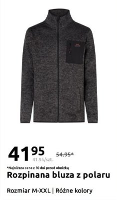 Rozpinana bluza z polaru promocja w Action