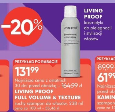 Szampon do włosów Living Proof Full Volume & Texture promocja w Super-Pharm