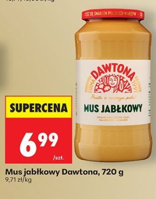 Mus jabłkowy Dawtona, 720 g promocja w Biedronka