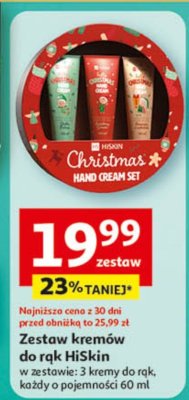 Zestaw kremów do rąk HiSkin Christmas Hand Cream Set promocja w Auchan