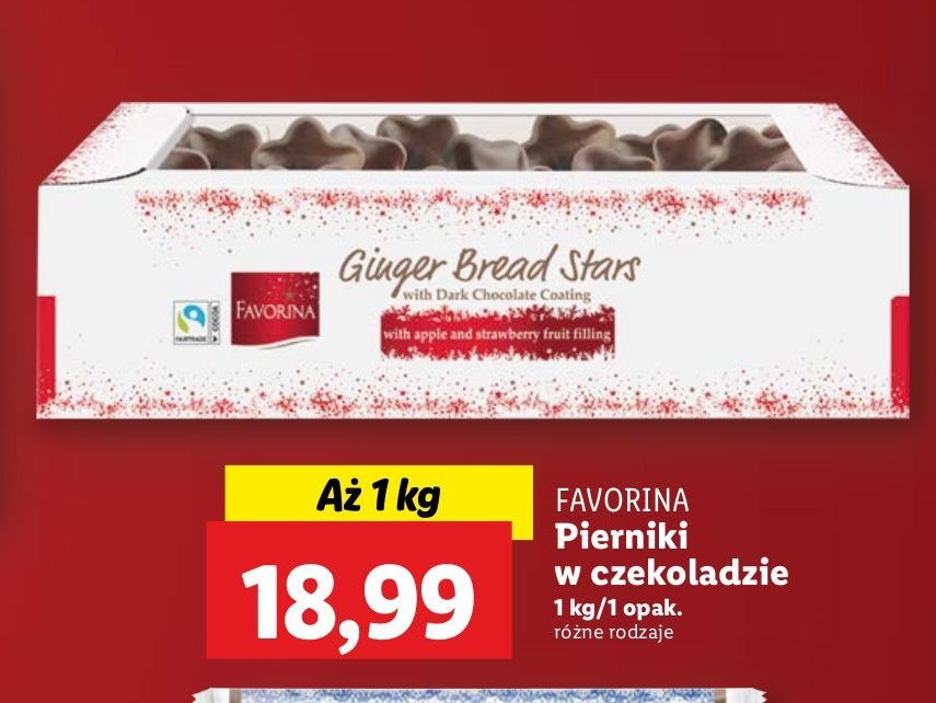 Pierniki w czekoladzie Favorina promocja