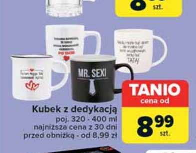 Kubek z dedykacją promocja