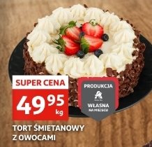 Tort śmietankowy z owocami promocja