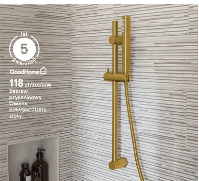 Zestaw prysznicowy Owens promocja w Castorama