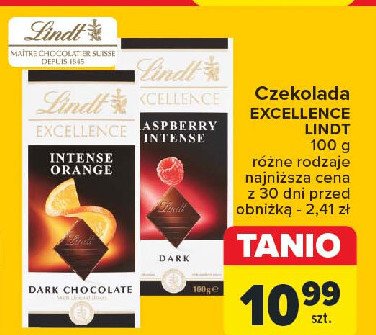 Czekolada dark raspberry intense Lindt excellence promocja