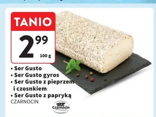 Ser gusto z pieprzem i czosnkiem Czarnocin promocja